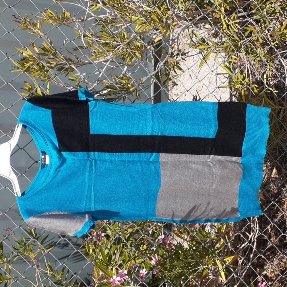 Just For Wraps Asymmetrical Multicolor Dress, Size M - Read Description!